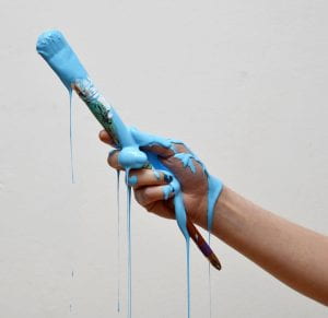 adjective slather - dripping paintbrush image
